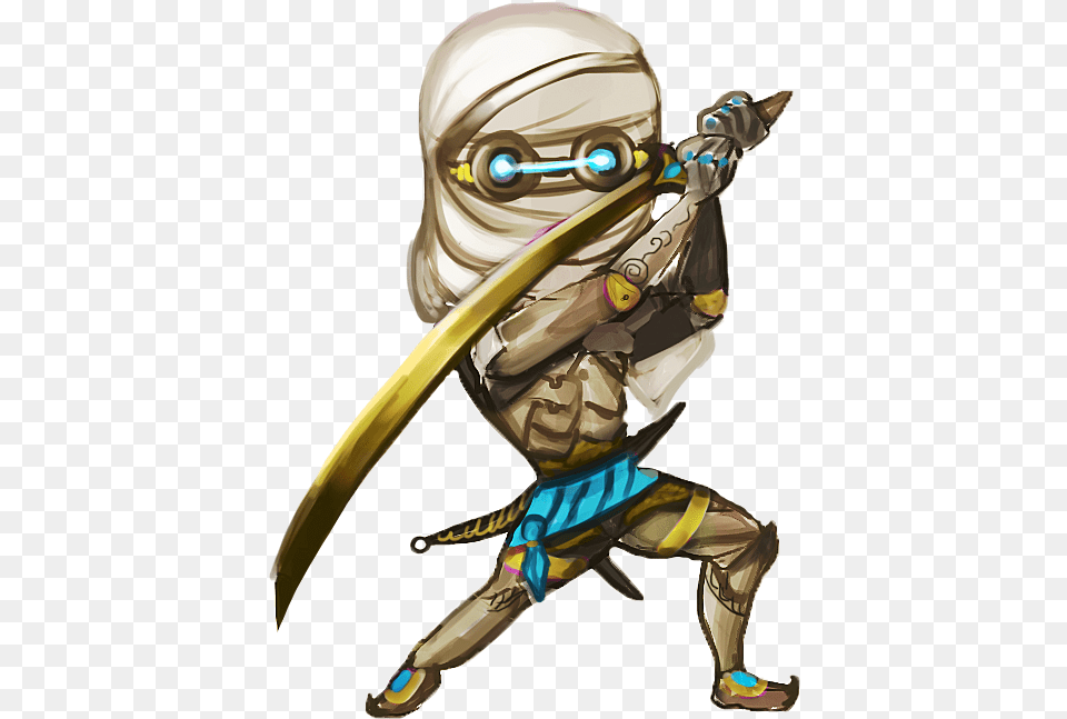Ladymeows Commission Cat On Twitter Genji Nomad, Weapon, Smoke Pipe, Archery, Bow Free Transparent Png