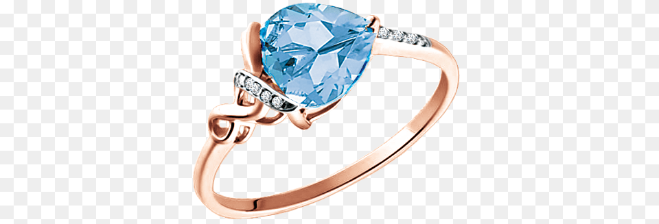Ladys Ring In Red Gold Of 585 Assay Value With Blue Engagement Ring, Accessories, Diamond, Gemstone, Jewelry Png Image
