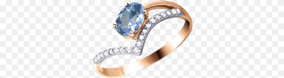 Ladys Ring In Red Gold Of 585 Assay Value With Blue Pre Engagement Ring, Accessories, Diamond, Gemstone, Jewelry Png