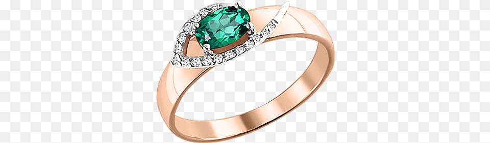 Ladys Ring In Red Gold Of 585 Assay Value With Diamonds And Emeralds Gold, Accessories, Gemstone, Jewelry, Emerald Png