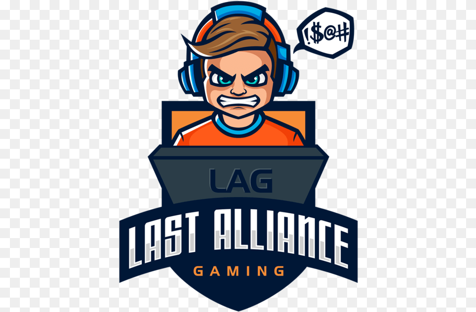 Lag Logo Gaming Pubg, Face, Head, Person, Advertisement Png Image