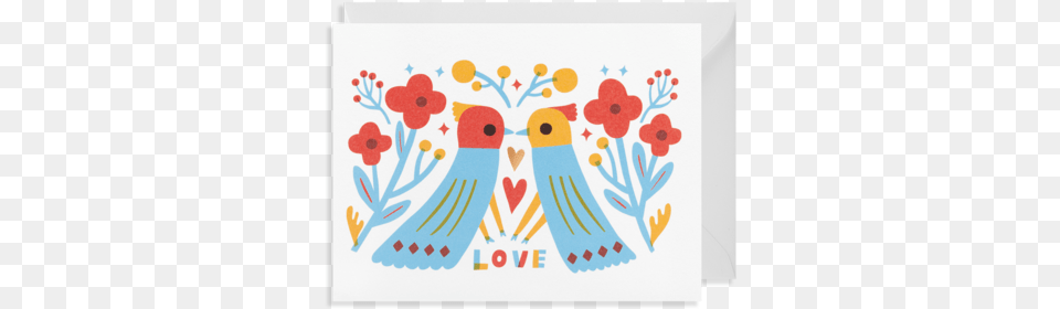Lagom Love Birds Illustration, Applique, Envelope, Greeting Card, Mail Png Image