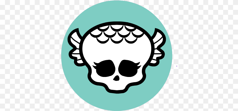 Lagoona Blue Images Skull Wallpaper And Background Monster High Lagoona Blue Symbol, Logo, Stencil, Face, Head Free Transparent Png