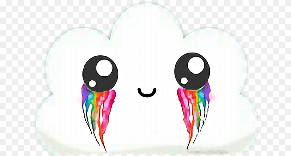 Lagrimas De Nube Con Arcoiris Kawaii, Electronics, Hardware, Art Png