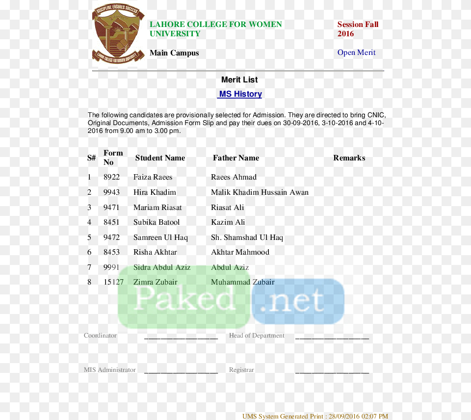 Lahore College Name List, Text, File Png Image