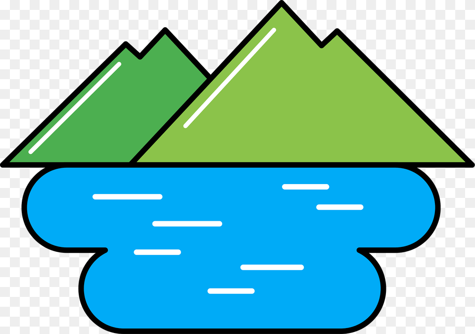 Lake Clipart, Triangle Free Transparent Png
