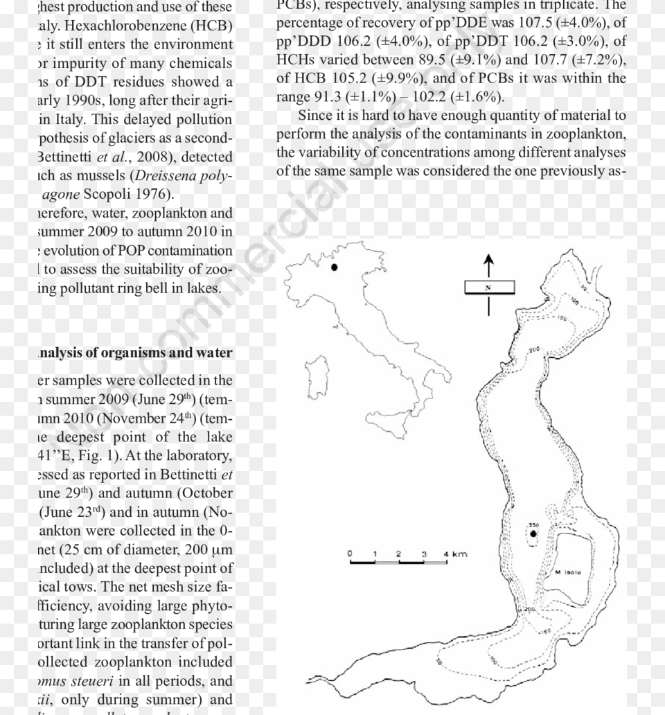 Lake Iseo And Its Location In Italy Document, Chart, Plot, Page, Text Free Transparent Png