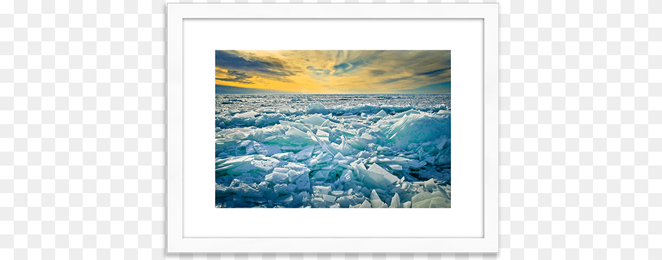 Lake Michigan Frozen Over With Gracie Frame Michigan, Glacier, Ice, Mountain, Nature Free Png