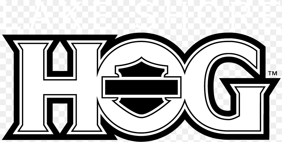 Lake Shore H Hog Harley Owners Group Logo, Text, Scoreboard, Stencil, Symbol Png Image