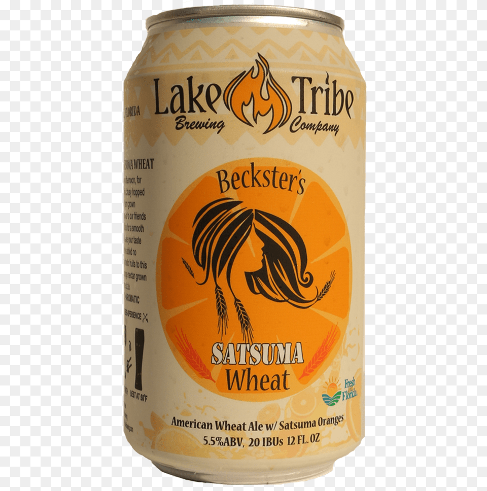 Lake Tribe Beckster39s Satsuma Wheat Lake Tribe Brewing Company, Alcohol, Beer, Beverage, Tin Png Image