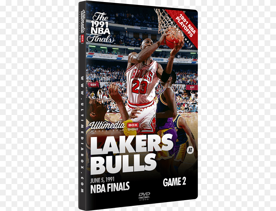 Lakers At Bulls Nba Finals Byron Scott 1991 Finals, Advertisement, Poster, Adult, Person Png Image