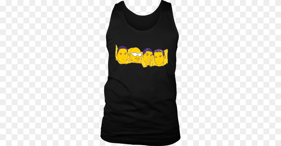 Lakers Mount Rushmore Tank Top Los Angeles Source, Clothing, T-shirt, Tank Top, Person Png