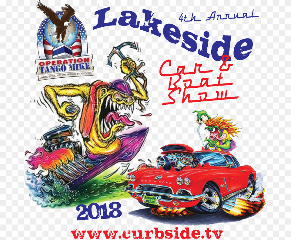 Lakeside Car Amp Boat Show 2018 Blaues Kabriolett 1962 Korvette Grukarte, Advertisement, Vehicle, Book, Comics Png Image