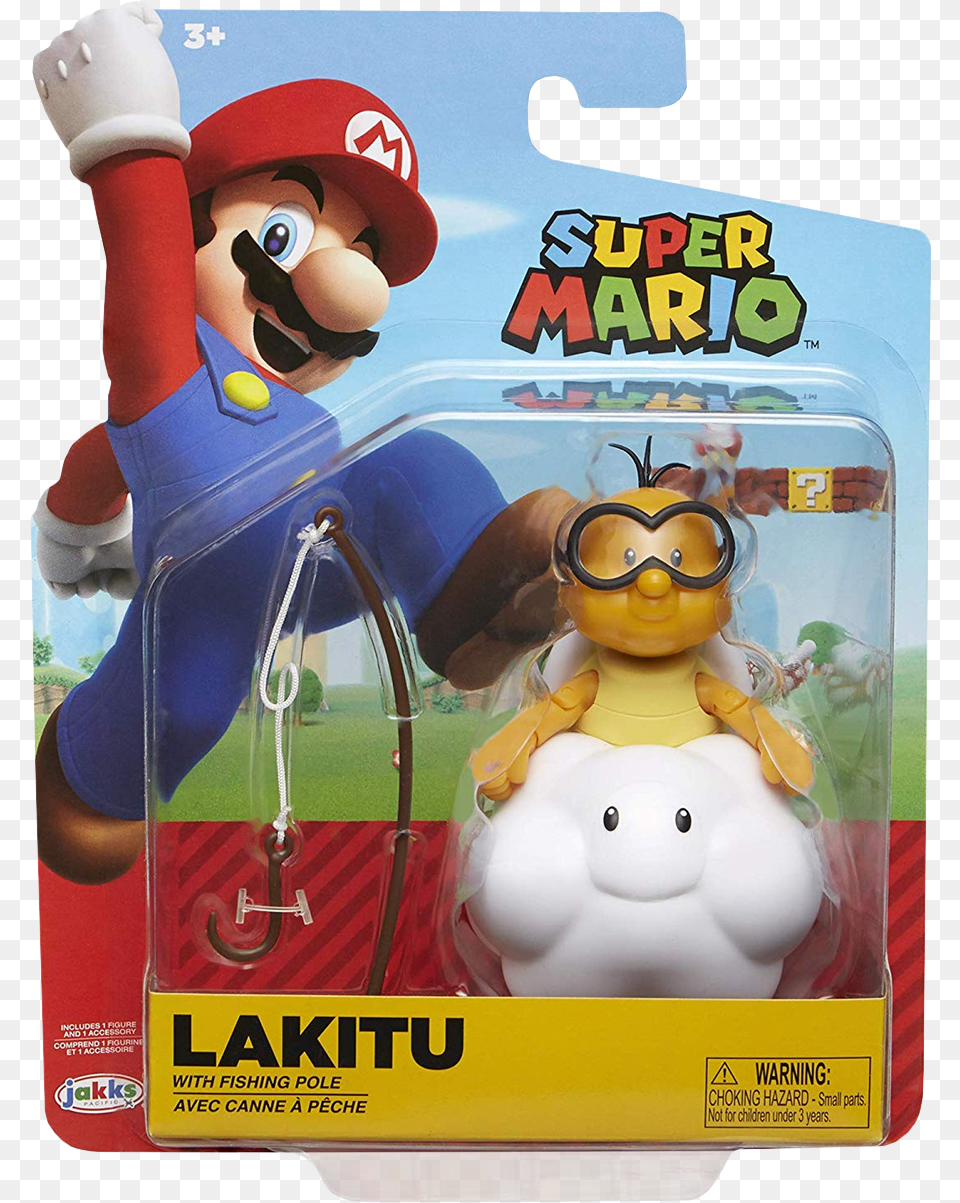 Lakitu With Fishing Pole 4 Action Figure Lakitu Action Figure, Baby, Person, Face, Head Png Image