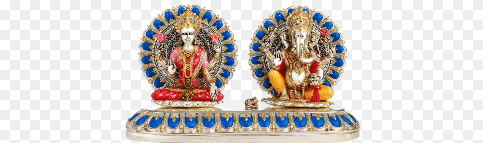 Lakshmi Ganesha Statue, Art, Pottery, Porcelain, Person Free Png