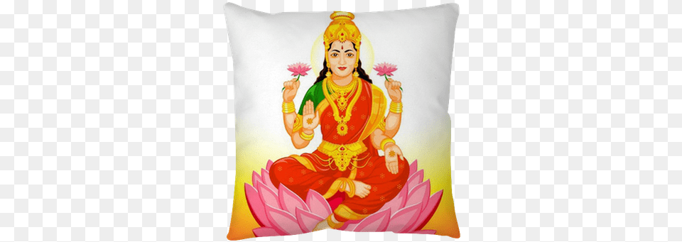 Lakshmi Goddess, Home Decor, Cushion, Wedding, Person Free Png