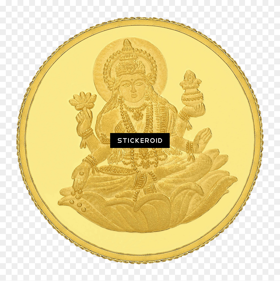 Lakshmi Gold Coin Coins Gold Coin Transparent, Adult, Bride, Female, Person Free Png