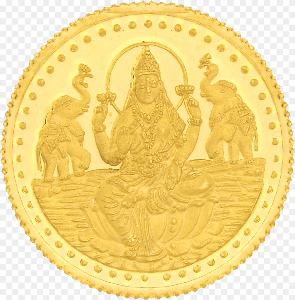 Lakshmi Gold Coin Image 50 Grams Gold Coin, Wedding, Person, Adult, Female Free Png Download