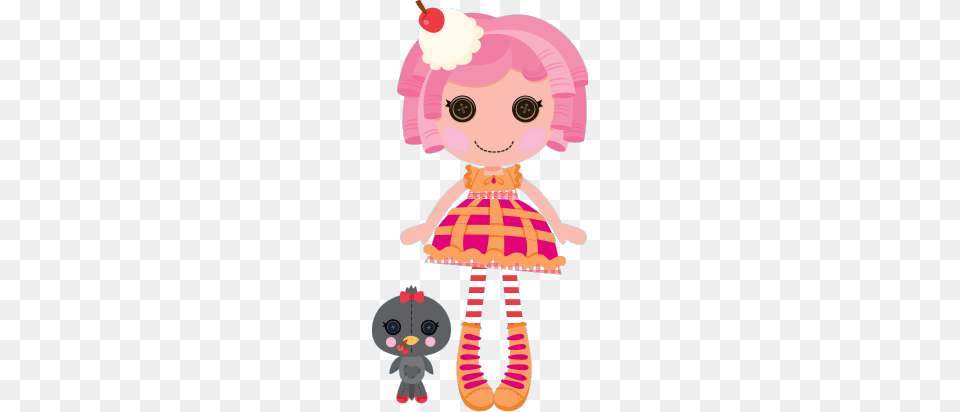 Lalaloopsy Cherry Crisp Crust, Toy, Baby, Doll, Face Free Png