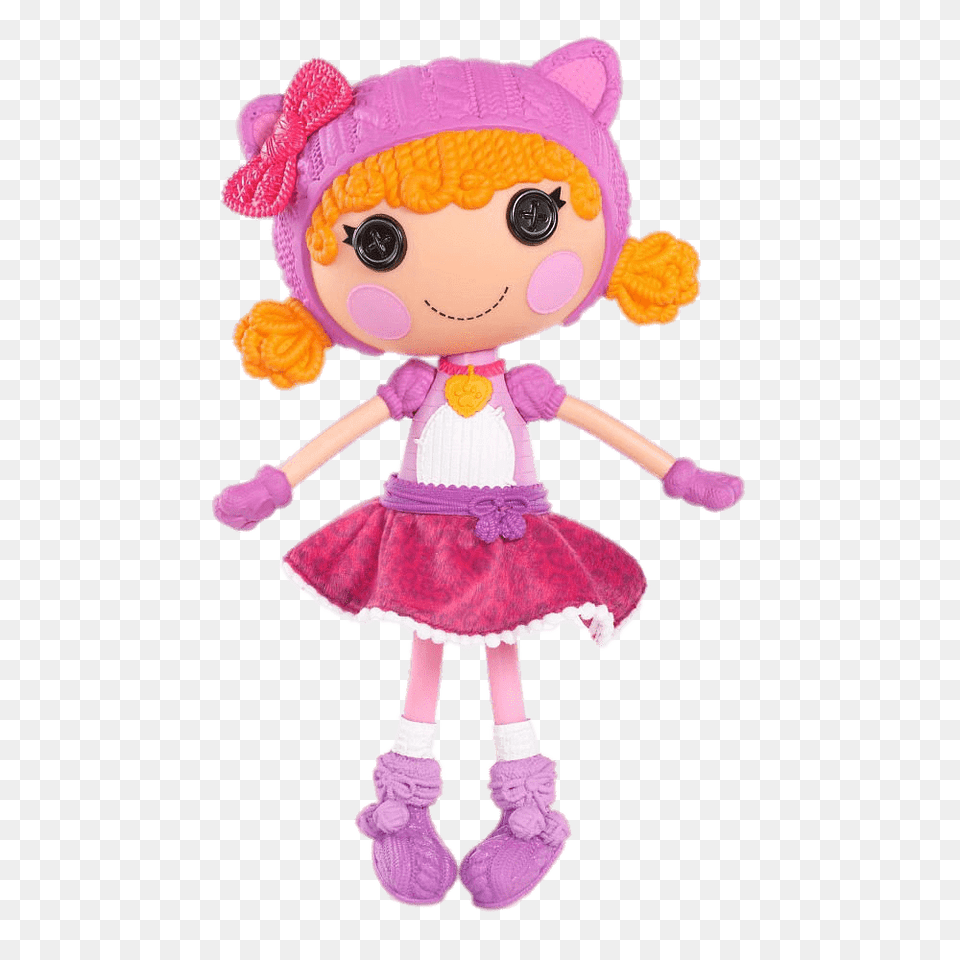 Lalaloopsy Fluffy Pouncy Paws, Doll, Toy, Face, Head Png