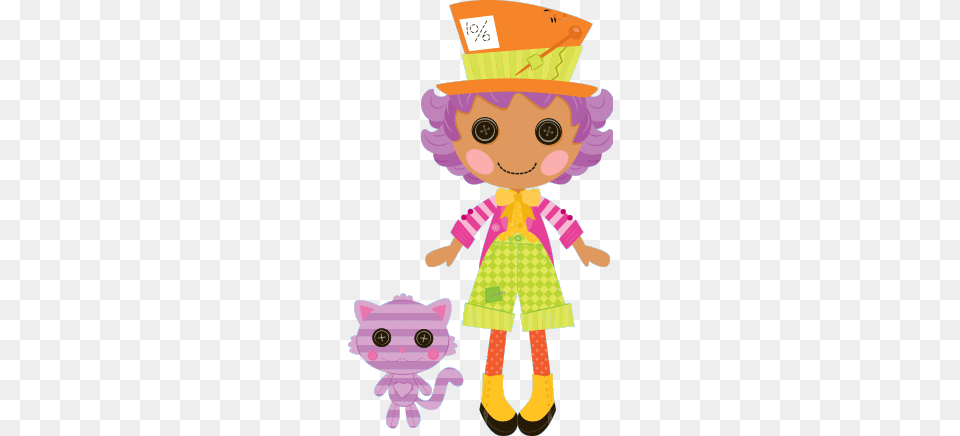 Lalaloopsy Wacky Hatter, Baby, Person, Doll, Toy Free Png