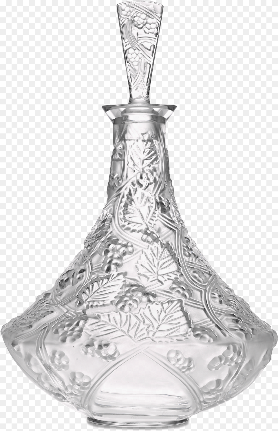 Lalique Crystal Wine Decanter Glass Since Rau Antiques Decanter, Jar, Pottery Png