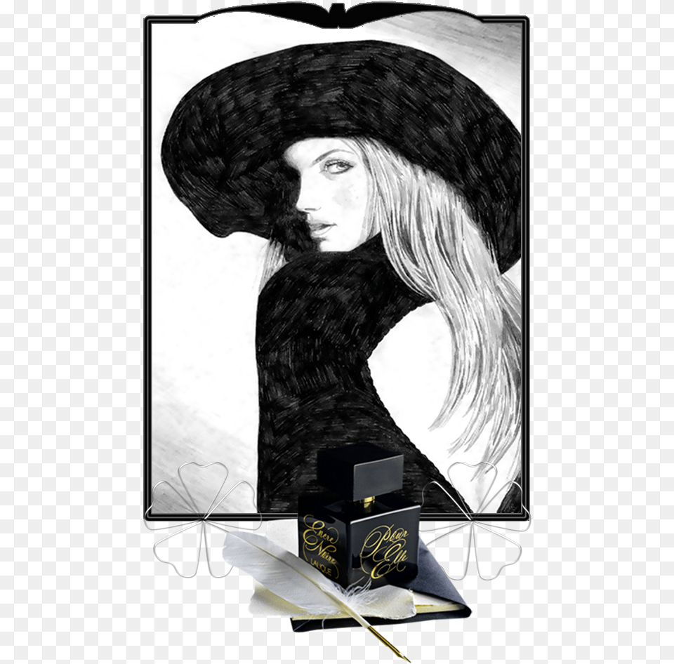 Lalique Encre Noire Pour Elle, Publication, Book, Adult, Person Free Png Download