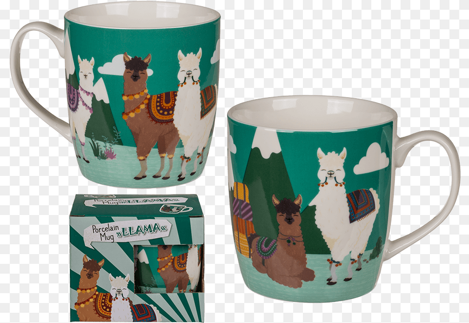 Lama En Ceramique, Cup, Animal, Mammal, Dog Free Png