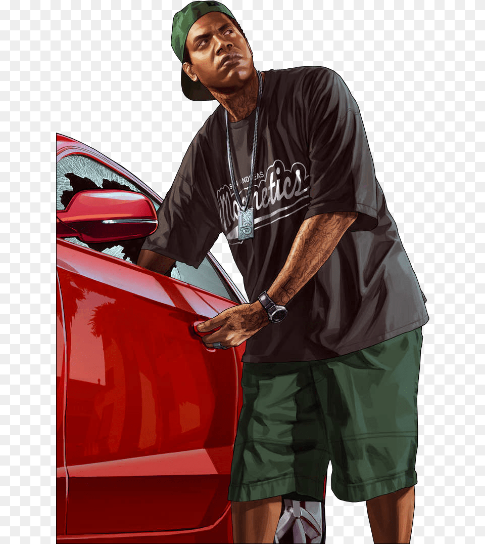 Lamar Davis Universe Of Smash Bros Lawl Wiki Fandom Grand Theft Auto V, Shorts, Clothing, Adult, Person Png