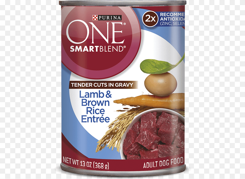 Lamb And Brown Rice Entre Purina One Smartblend Tender Cuts In Gravy Lamb Amp, Aluminium, Tin, Food, Meat Free Png Download