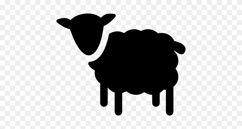 Lamb Animals Animal Farm Wool Icon, Gray Free Png