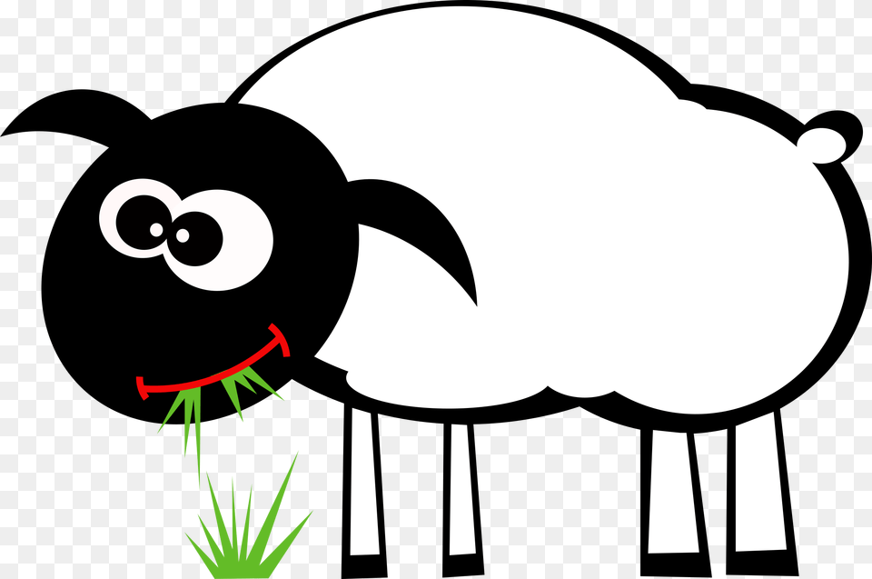 Lamb Clipart Sheep Grazing, Plant, Animal Free Png