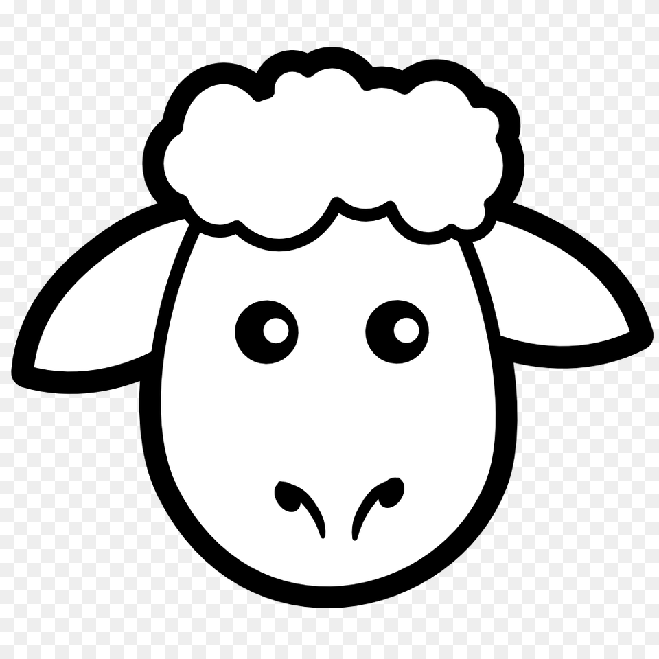 Lamb Clipart Small Sheep, Livestock, Stencil, Baby, Person Free Png Download