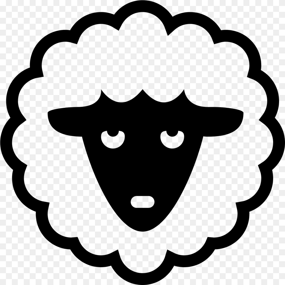 Lamb Icon, Gray Free Transparent Png