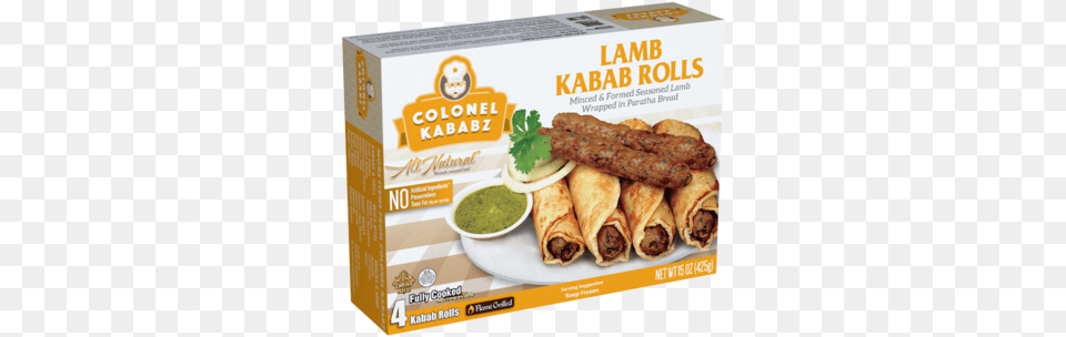 Lamb Kabab Roll Onion Ring, Food Free Png Download