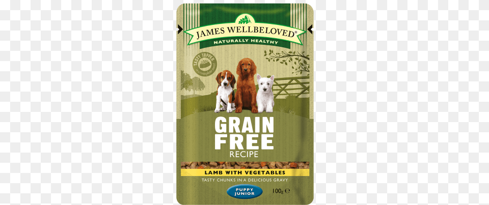 Lamb Puppyjunior Grain Wet Pouches James Wellbeloved Adult Dog Lamb Grain Pouches, Advertisement, Poster, Animal, Canine Free Transparent Png