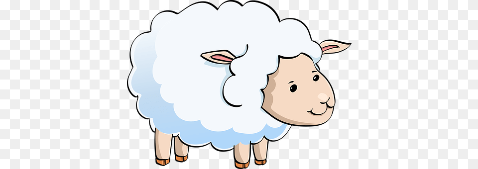 Lamb Sheep Cute Animal Funny Male Sheep Cartoon, Livestock, Bear, Mammal, Wildlife Png Image