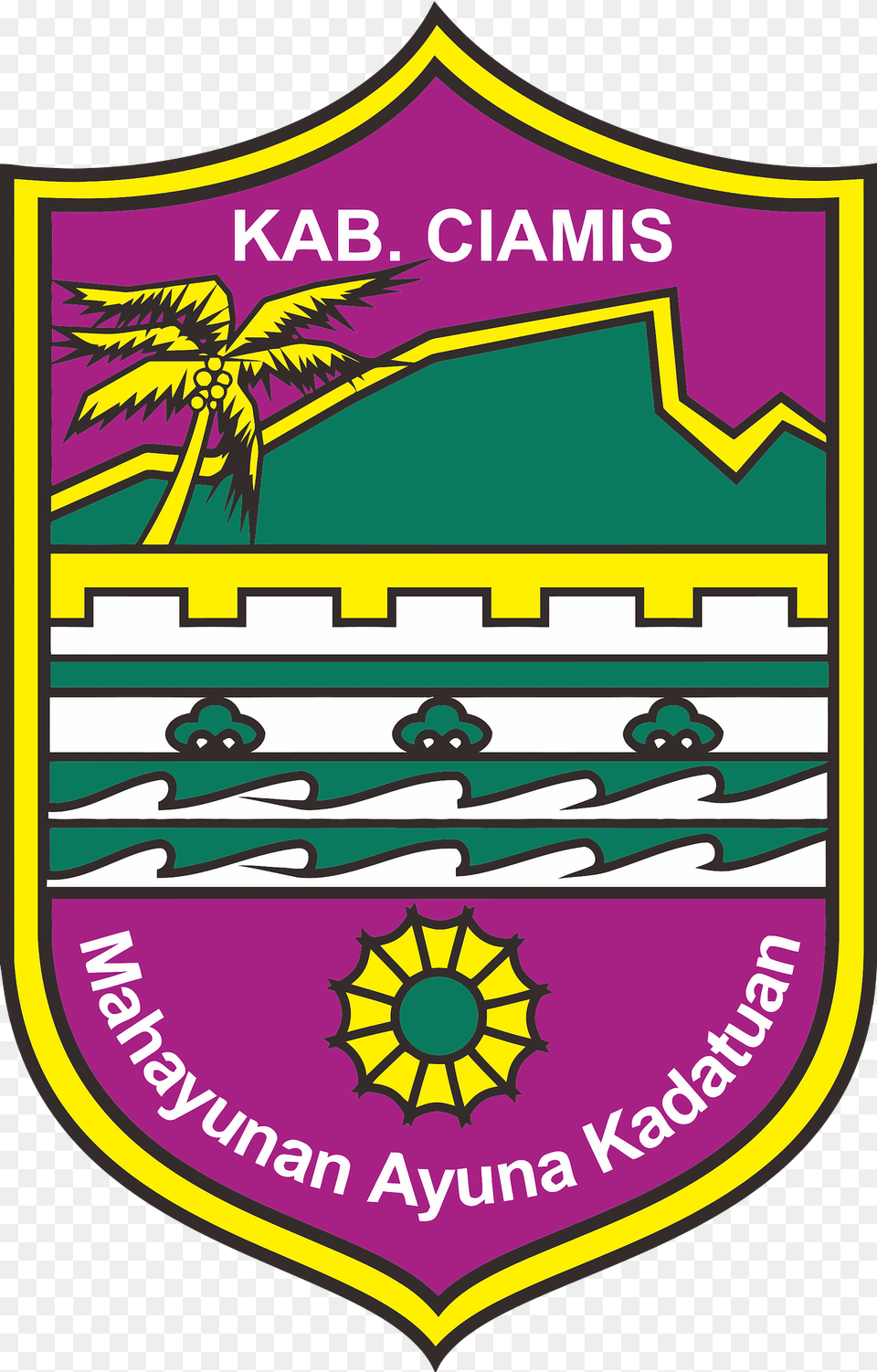 Lambang Kabupaten Ciamis Clipart, Badge, Logo, Symbol, Armor Png