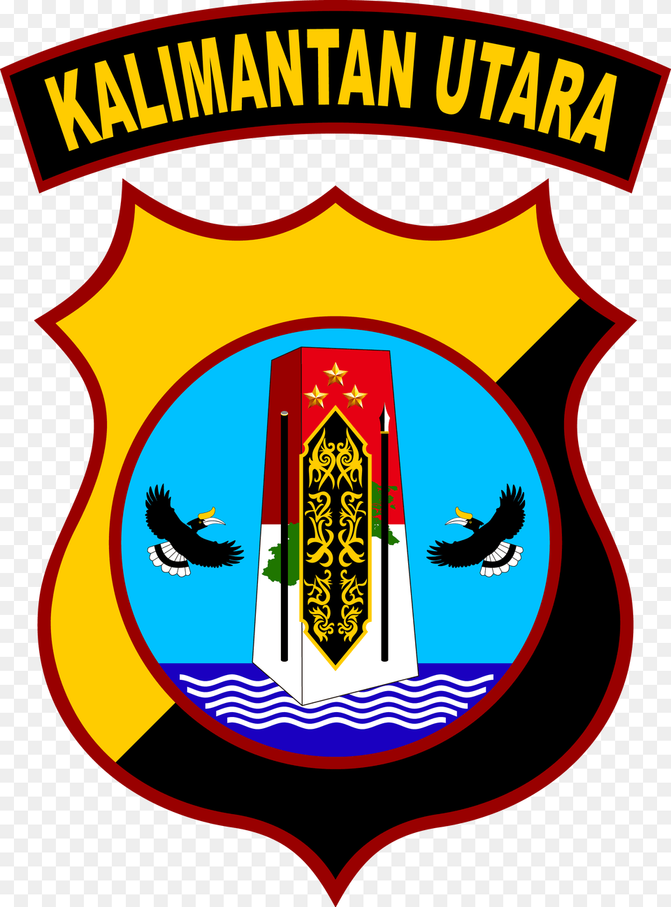 Lambang Polda Kaltara Logo Lambang Polda Kalimantan Utara, Emblem, Symbol, Animal, Bird Free Png Download