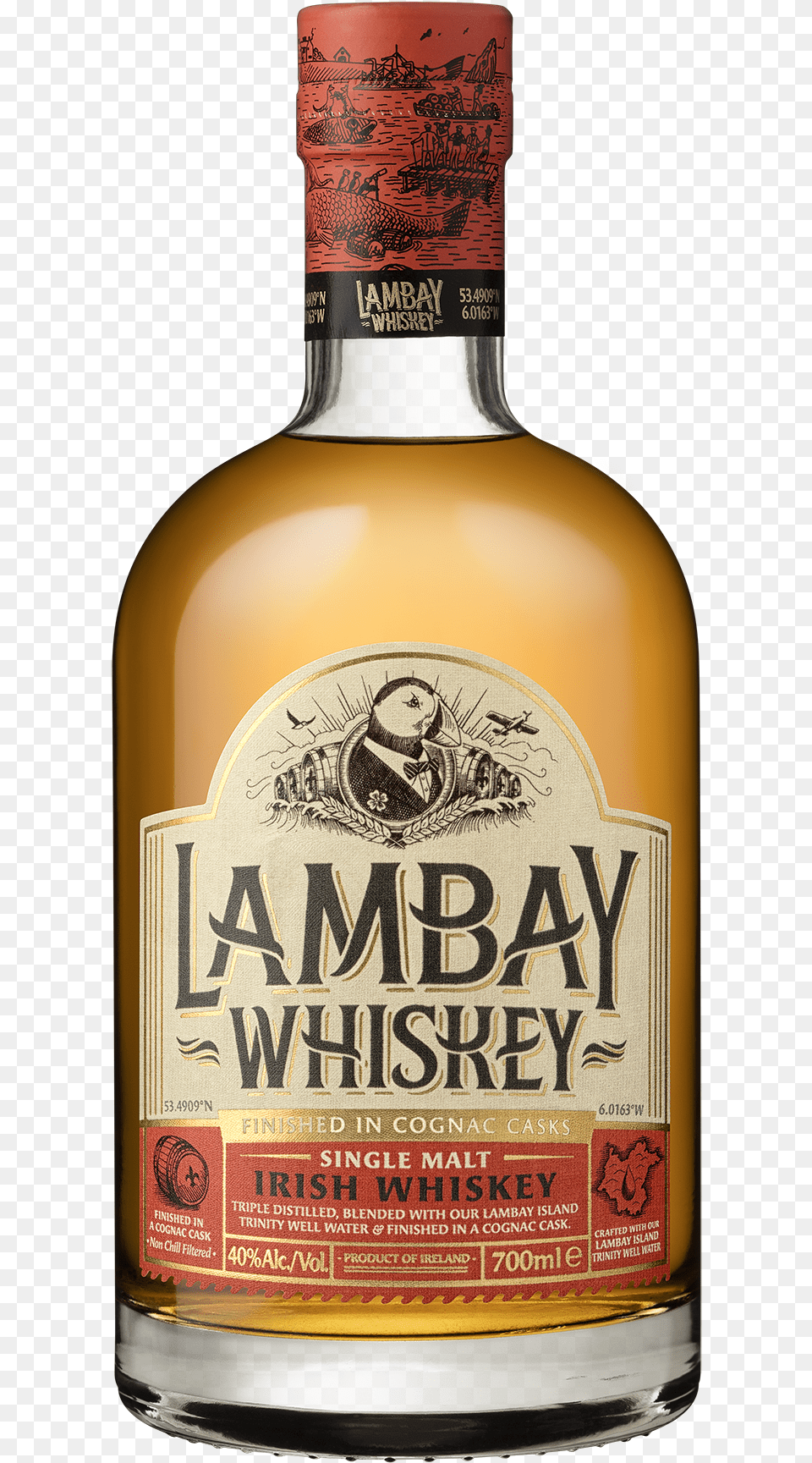 Lambay Whiskey Single Malt, Alcohol, Beverage, Liquor, Beer Free Transparent Png