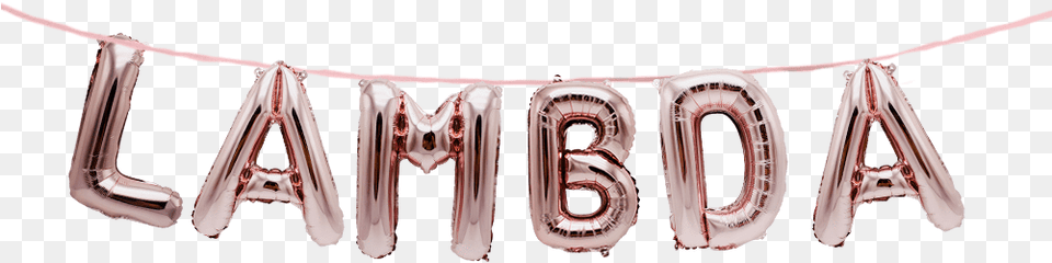 Lambda Greek Alphabet Balloon Banner Set Fraternity Body Jewelry, Accessories, Text Png Image