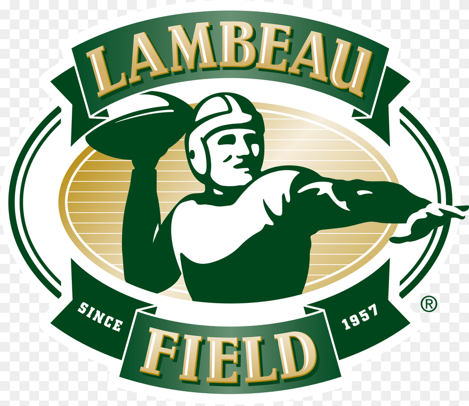 Lambeau Field Lambeau Field Sign, Logo, Person, Face, Head Free Png Download