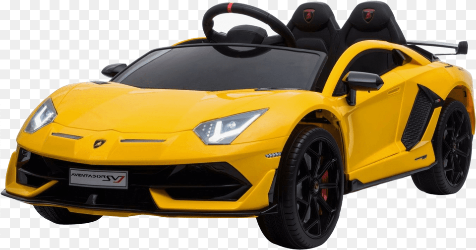 Lamborghini Aventador Sv 12v Battery Car Electric Ride Ons, Wheel, Vehicle, Transportation, Machine Png