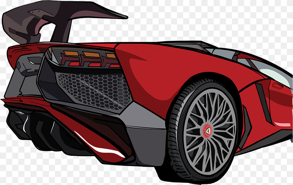 Lamborghini Aventador Sv Vector Lamborghini Vector, Wheel, Machine, Vehicle, Transportation Free Png Download
