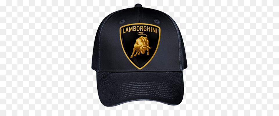 Lamborghini Baseball Hat, Clothing, Baseball Cap, Cap, Logo Free Png