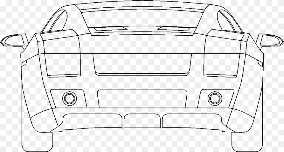 Lamborghini Cad Drawing Line Art, Gray Free Transparent Png