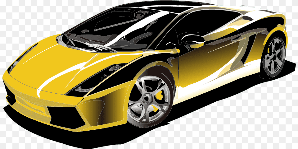 Lamborghini Cartoon, Alloy Wheel, Vehicle, Transportation, Tire Png Image