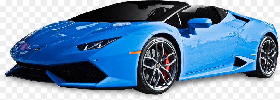 Lamborghini Huracan Blue Convertible, Alloy Wheel, Vehicle, Transportation, Tire Png