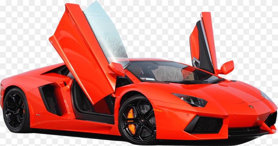 Lamborghini In Red Colour Png Image