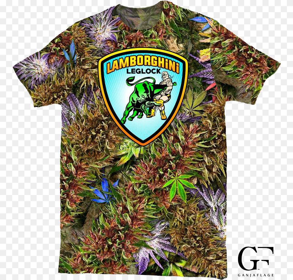 Lamborghini Leg Lock Shirt, Clothing, T-shirt, Plant, Weed Free Png Download